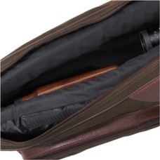 Langwaffenfutteral Loden/Leder mit Vortasche