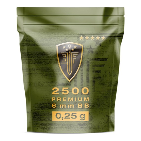 BB šratai Elite Force Premium 2500vnt 0.25g 2.6105