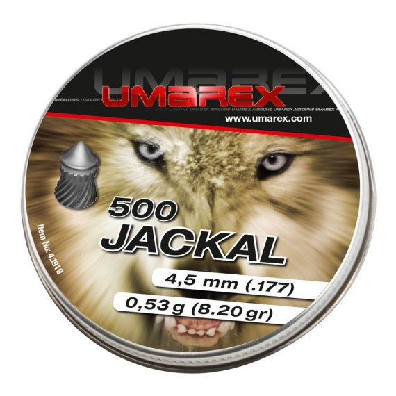 Šoviniai Umarex Jackal 4.5mm smailūs (500vnt) 4.1919