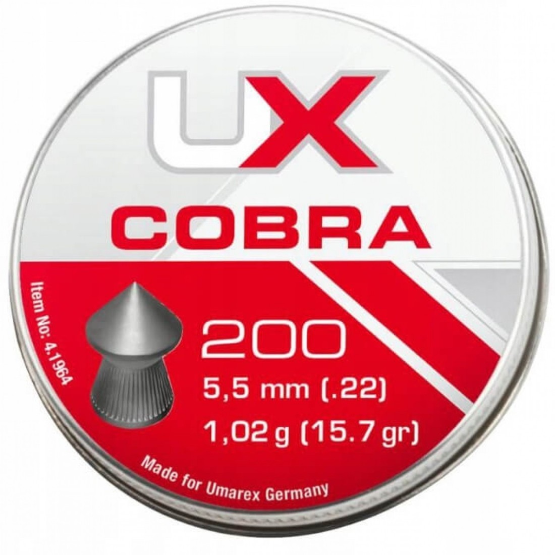 Šoviniai Umarex Cobra 5.5mm smailūs (200vnt.) 4.1964