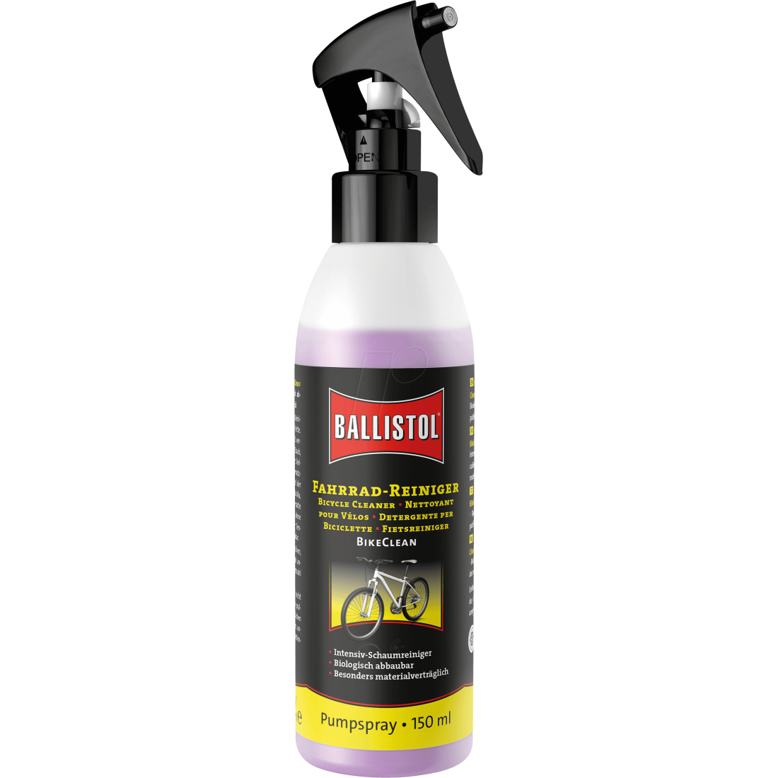 Dviračių valymo priemonė Ballistol BikeClean 150ml 28085