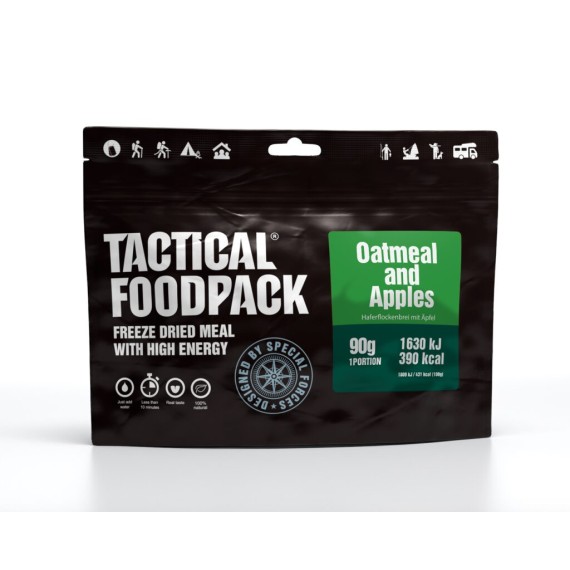 Maistas kelionėms Tactical Foodpack avižų košė su obuoliais 90g 10120