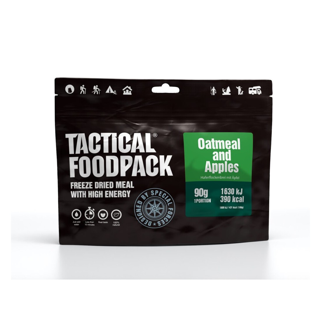 Maistas kelionėms Tactical Foodpack avižų košė su obuoliais 90g 10120