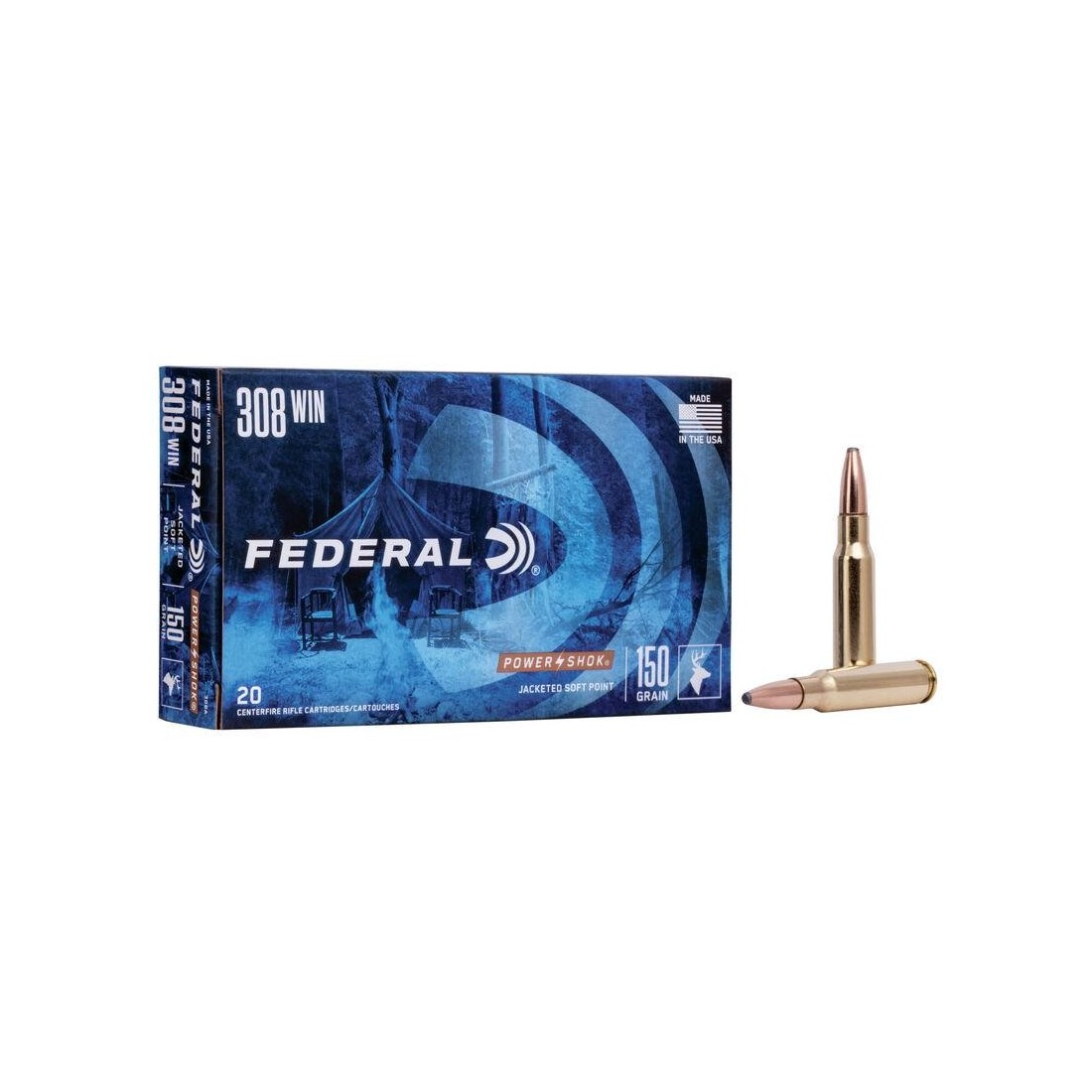 Šoviniai Federal Power Shok SP 308 Win. 9,7g