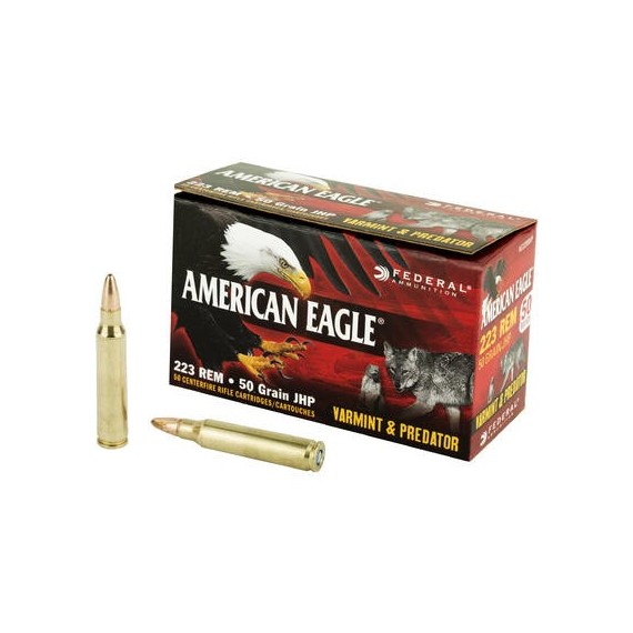 Šoviniai Federal American Eagle JHP 223 Rem. 3,2g (50vnt.)