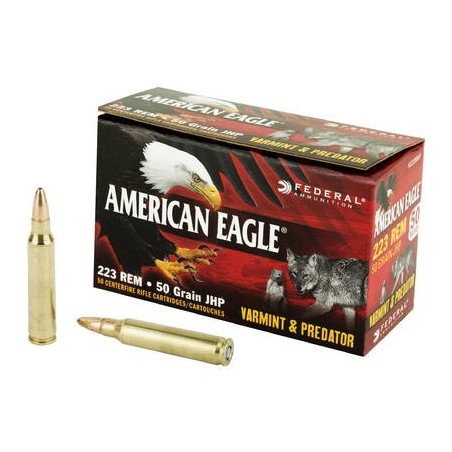 Šoviniai Federal American Eagle JHP 223 Rem. 3,2g (50vnt.)