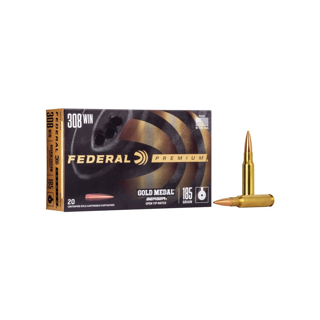 Šoviniai Federal Gold Medal Berger Premium OTM .308 Win. 12g (20vnt.)