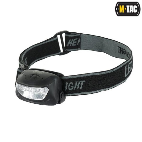 Prožektorius ant galvos M-Tac 4+1 LED Black