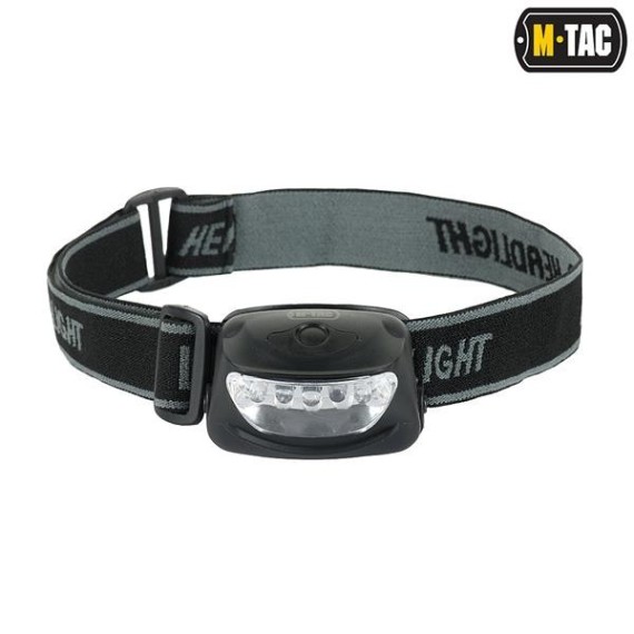 Prožektorius ant galvos M-Tac 4+1 LED Black