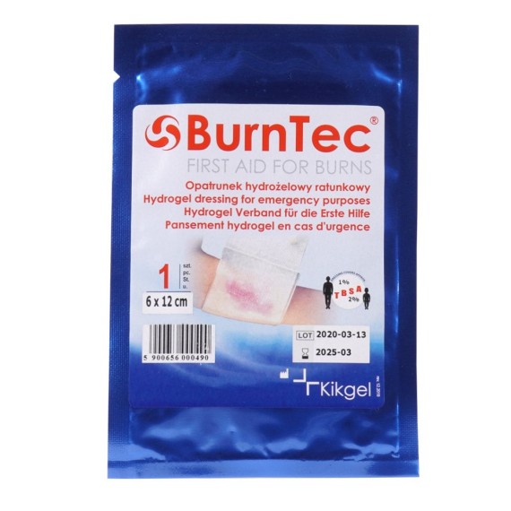 Hidrogeliniai Tvarsčiai nuo nudegimų BurnTec 10x10 cm