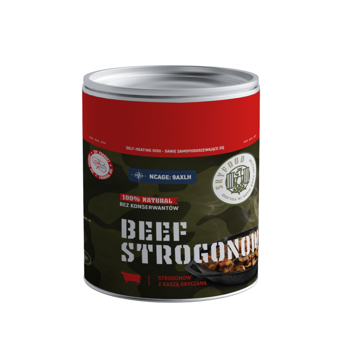 Maistas Sky Food Beef Strogonov jautiena su grikiais