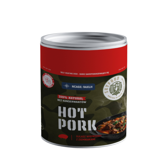 Maistas Sky Food Hot Pork kiauliena su bulvėmis