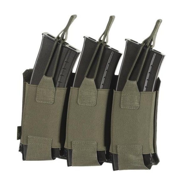 Trijų dėtuvių dėklas M-Tac Elite Laser Cut Ranger Green